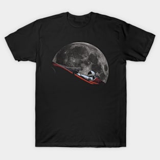 Starman In Orbit Around The Moon T-Shirt